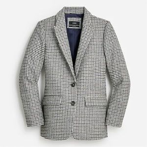 JCrew - Navy Houndstooth Blazer - Size 2